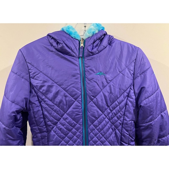 Pacific‎ Trail Purple Light Puffer Winter Reversible Jacket Size XL - Picture 2 of 7